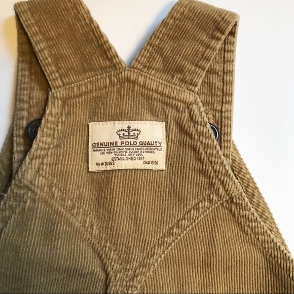 Boys Ralph Lauren Corduroy Overalls - Picture 5 of 8